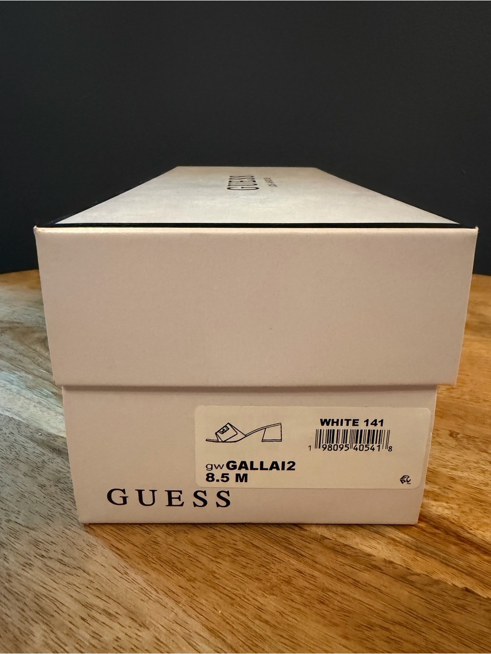 GUESS White Slide Mules with Gold G Logo - Picture 10 of 10